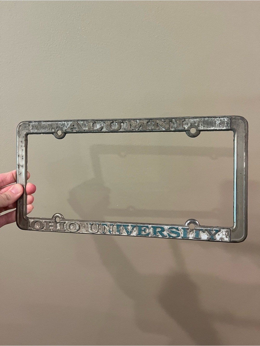 Ohio University license plate cover